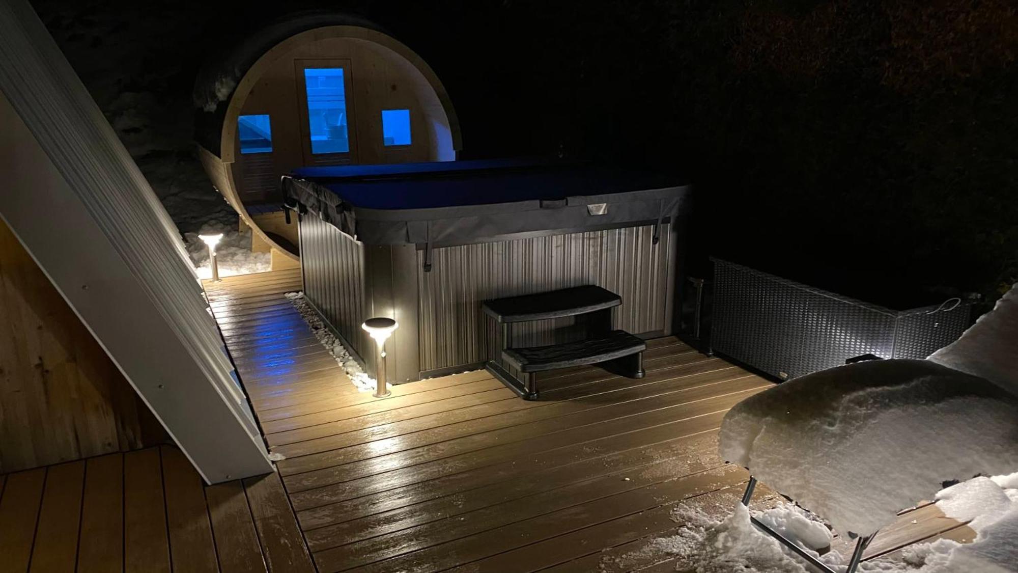 Au-Doux-Altic Chalet Romantique Avec Jacuzzi Et Sauna Métabief Εξωτερικό φωτογραφία